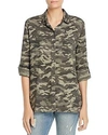 BEACHLUNCHLOUNGE BEACHLUNCHLOUNGE CAMO PRINT BLOUSE,L6584A