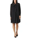 Hobbs London Evangelina Metallic Clip Dot Swing Dress In Black