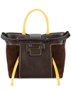 TOD'S TOD'S DOUBLE T TOTE BAG - BROWN