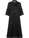 UJOH UJOH BELTED SQUARE DRESS - BLACK