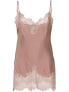Gold Hawk Lace Trim Cami - Pink In Pink