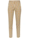 ANDREA MARQUES PRINTED SKINNY TROUSERS