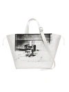 CALVIN KLEIN 205W39NYC Calvin Klein x Andy Warhol Electric chair tote bag,82MLBA20