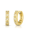 ROBERTO COIN POIS MOI LUNA 18K GOLD DIAMOND HOOP EARRINGS,PROD215030252