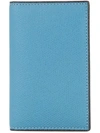 VALEXTRA VALEXTRA FOLDOVER CARD HOLDER - BLUE