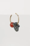 PROENZA SCHOULER Metal and stones single earring,J00167 803P
