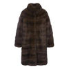 LILLY E VIOLETTA THERESA WOMENS SABLE FUR COAT