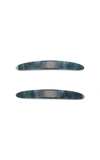 CULT GAIA SET-OF-TWO MARBLED ACRYLIC BARRETTES,697143