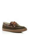 SPERRY MEN'S BAHAMA II WOOL & LEATHER BOAT SHOES,STS18119