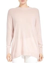 HALSTON HERITAGE MERINO WOOL & CASHMERE CUTOUT SWEATER,HTA090822