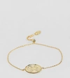 ORELIA GOLD PLATED COIN DETAIL CHAIN BRACELET - GOLD,ORE23050