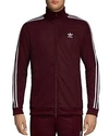 Adidas Originals Beckenbauer Track Jacket In Maroon