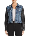 RAG & BONE RAG & BONE/JEAN NICO DENIM & LEATHER JACKET,W28540946