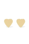 JENNIFER MEYER HEART 18-KARAT GOLD EARRINGS