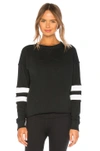 Year Of Ours Varsity Sweatshirt In Black & White