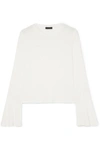 THE RANGE WAFFLE-KNIT STRETCH-JERSEY TOP