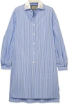 GUCCI Oversized striped cotton tunic