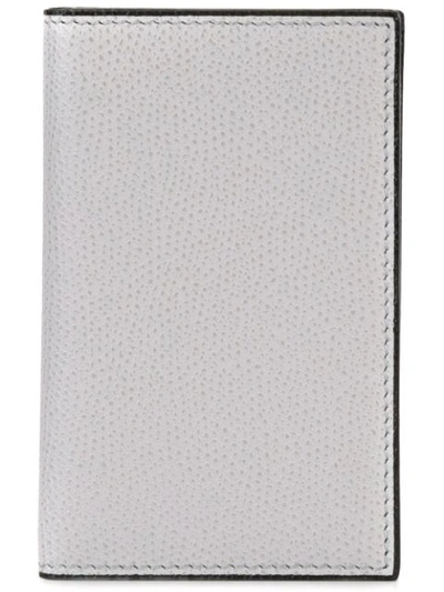 Valextra Classic Cardholder In Grey