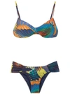 Lygia & Nanny Printed Vitória Bikini Set In Multicolour