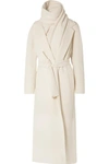 THE ROW TOOMAN CASHMERE AND WOOL-BLEND COAT AND SCARF