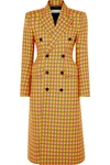BALENCIAGA Checked double-breasted wool coat