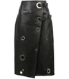 ALTUZARRA Black Rivet Wrap Skirt,2420153770831548763