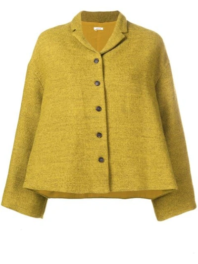 Apuntob Cropped Flared Jacket - 黄色 In Yellow