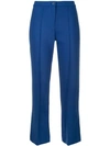 THEORY THEORY CROPPED TAILORED TROUSERS - BLUE