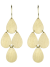 IRENE NEUWIRTH 18KT YELLOW GOLD FOUR DROP EARRINGS