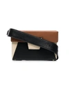 Yuzefi Brown And Beige Lola Leather Belt Bag In Brown