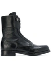 ALBERTO FASCIANI ALBERTO FASCIANI MID-CALF LACE-UP BOOTS - 黑色