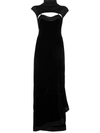 Ben Taverniti Unravel Project Layered Velvet Dress In Black