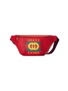 GUCCI GUCCI PRINT LEATHER BELT BAG