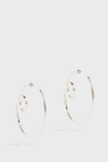 ANNIE COSTELLO BROWN Circle Scroll Earrings,E1200-SS