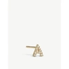 ANNOUSHKA INITIAL A 18CT GOLD AND DIAMOND STUD EARRING