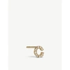 ANNOUSHKA INITIAL C 18CT GOLD AND DIAMOND STUD EARRING