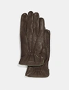 COACH COACH DEERSKIN GLOVES,33086 MAH 3