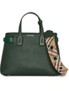 BURBERRY BURBERRY THE SMALL BANNER IN GRAINY LEATHER - GREEN
