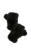 ADRIENNE LANDAU Rabbit Fur Fingerless Gloves