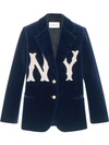 GUCCI VELVET JACKET WITH NY YANKEES™ PATCH