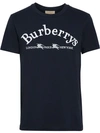 BURBERRY BURBERRY 复刻标志全棉T恤 - 蓝色