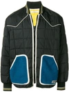 GIVENCHY GIVENCHY CONTRAST POCOCKET BOMBER JACKET - BLACK