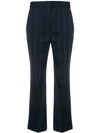 STELLA MCCARTNEY CHECKED CROPPED TROUSERS