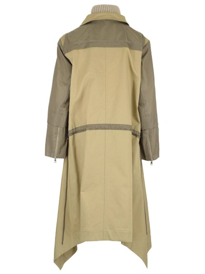 Chloé Gabardine And Wool-blend Trimmed Twill Trench Coat In Neutral