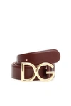 DOLCE & GABBANA DOLCE & GABBANA LOGO BUCKLE BELT