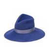 GIGI BURRIS MILLINERY Blue Pinched Crown Hat,2234755919912443048