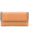 Stella Mccartney Foldover Falabella Wallet In Neutrals