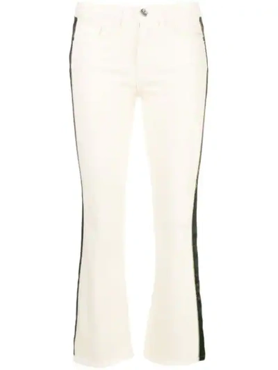 Pinko Pollon Cropped Jeans In White