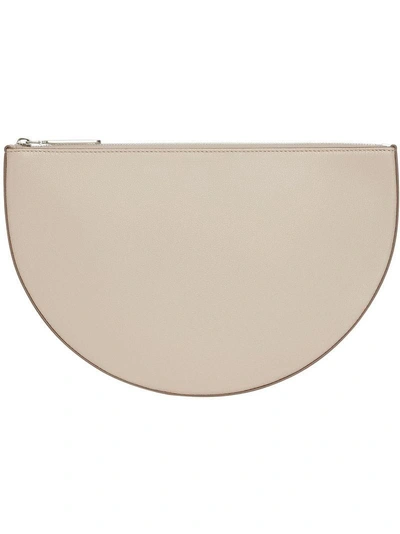Burberry The Leather D Clutch - Neutrals