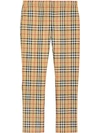 BURBERRY VINTAGE CHECK WOOL CIGARETTE TROUSERS